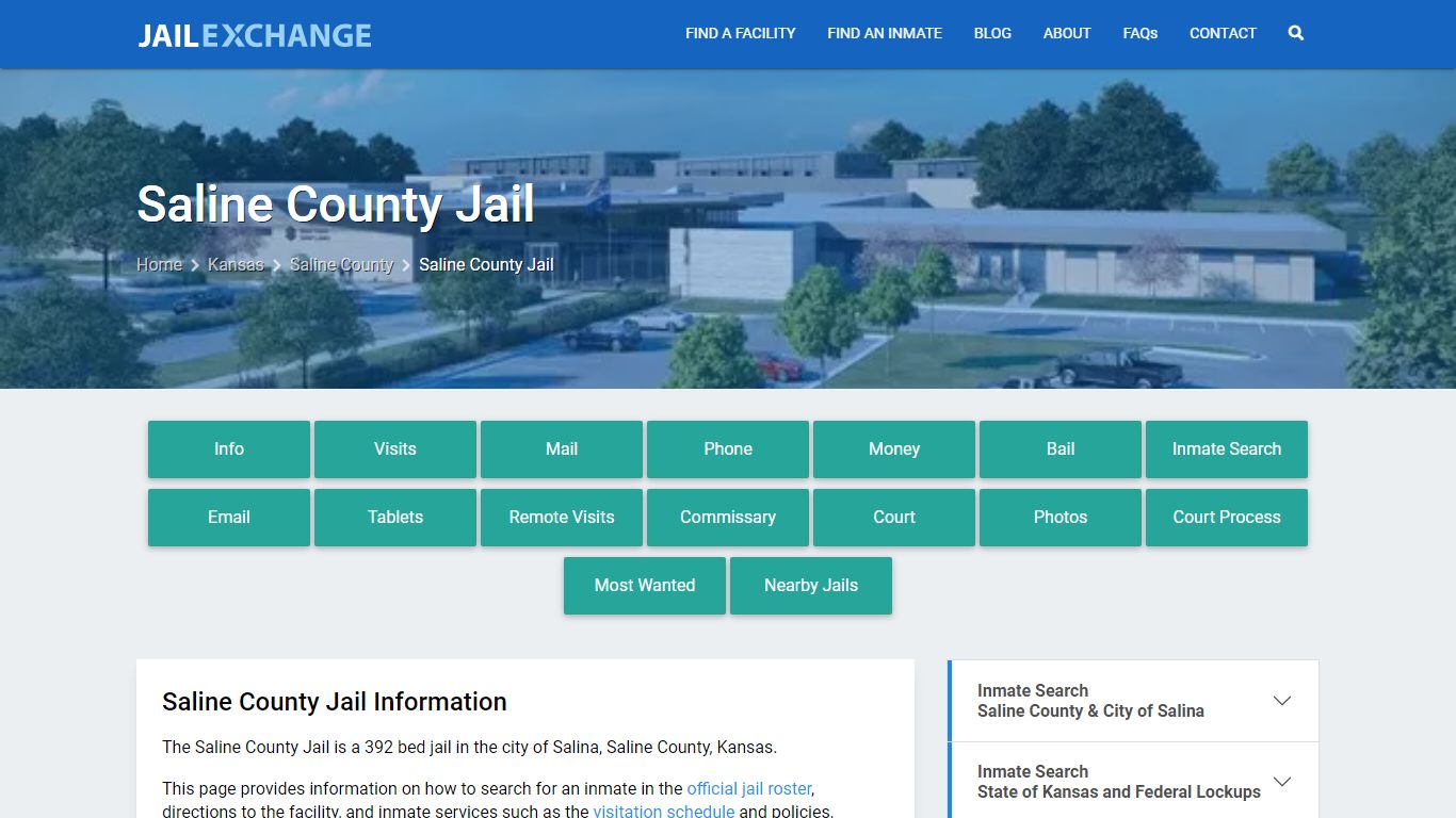 Saline County Jail, KS Inmate Search, Information